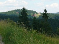 Švarná Hanka pohled na Bílý kříž