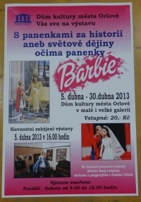 Orlová-výstava Barbie s panenkami za historií