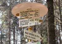 Rozcestník pod Malým Stožcem
