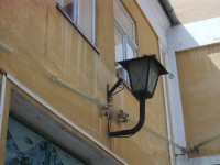 detail skleneného potrubia