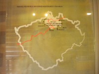 Mapa, kde se jaké používaly architektonické prvky staveb.