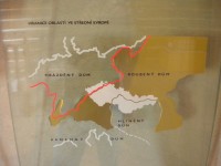 Mapa, kde se jaké používaly architektonické prvky staveb.