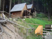 Hornický skanzen u Zlatých Hor-zlatorudné dřevěné vodní mlýny-Foto:Ulrych Mir.