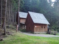 Hornický skanzen u Zlatých Hor-zlatorudné dřevěné vodní mlýny-Foto:Ulrych Mir.