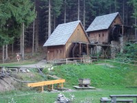 Hornický skanzen u Zlatých Hor-zlatorudné dřevěné vodní mlýny-Foto:Ulrych Mir.