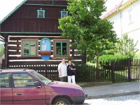 Železnice-roubenka u Vlastivědného muzea-Foto:Ulrych Mir.