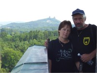 Hrubá Skála-pohled na hrad Trosky a dvě žíznivé trosky-Foto:Ulrych Mir.
