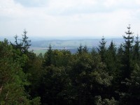 Obec Bilčice a Opavsko z rozhledny Velký Roudný-Foto:Ulrych Mir.