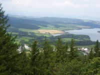 Obec Roudno,Slezská Harta a Nízký jeseník ze svahu Velkého Roudného-Foto:Ulrych Mir.