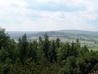 Malý Roudný-v pozadí Slunečná z rozhledny Velký Roudný-Foto:Ulrych Mir.