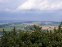 Obec Rázová a Nízký Jeseník z rozhledny Velký Roudný-Foto:Ulrych Mir.