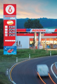 Nabídka rychlého občerstvení u Benziny plus