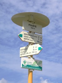 Turistické rozcestí Pouště