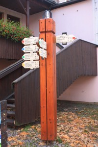 Turistické rozcestí Jablonné nad Orlicí,centrum