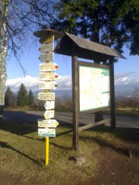 Kozákov - turistický rozcestník