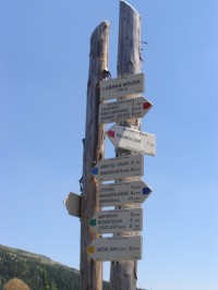 turistické rozcestí Labská bouda 