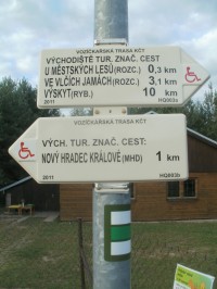 vozíčkářská trasa - červená