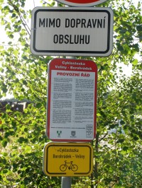 Cyklostezka  Veliny - Borohrádek