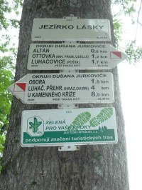 Jezírko lásky - textační místo