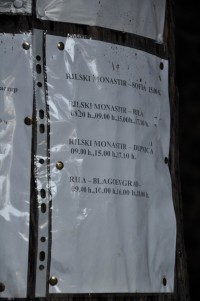 Doprava z Rilského monastýru
