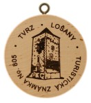 Turistická známka č. 805 - Tvrz Lošany
