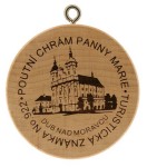 Turistická známka č. 922 - Poutní chrám Panny Marie - Dub nad Moravou