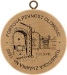 Turistická známka č. 1595 - Fortová pevnost Olomouc