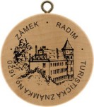 Turistická známka č. 1620 - Zámek Radim