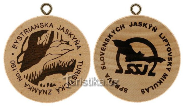 Turistická známka (SK) č. 190 - Bystrianska jaskyňa