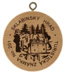 Turistická známka (SK) č. 201 - Sklabinský hrad