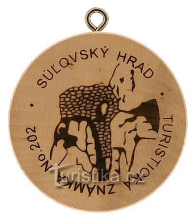 Turistická známka (SK) č. 202 - Súľovský hrad