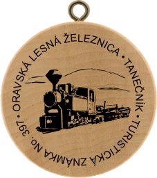 Turistická známka (SK) č. 397 - Oravská lesná železnica-Tanečník
