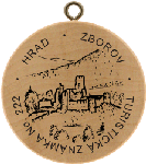 Turistická známka (SK) č. 222 - Hrad Zborov