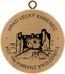 Turistická známka (SK) č. 224 - Hrad Veľký Kamenec