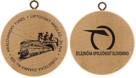 Turistická známka (SK) č. 329 - Kráľovanský tunel