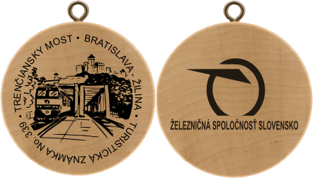 Turistická známka (SK) č. 339 - Trenčiansky most