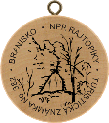 Turistická známka (SK) č. 382 - NPR Rajtopíky