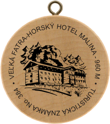 Turistická známka (SK) č. 384 - Horský hotel Malina