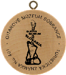 Turistická známka (SK) č. 401 - Gitarové múzeum Sobrance