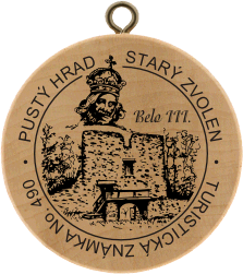 Turistická známka (SK) č. 490 - Pustý hrad-Starý Zvolen