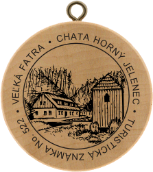 Turistická známka (SK) č. 522 - Chata Horný Jelenec