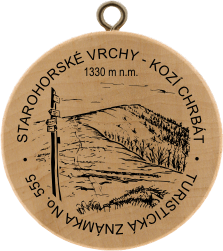 Turistická známka (SK) č. 555 - Kozí chrbát
