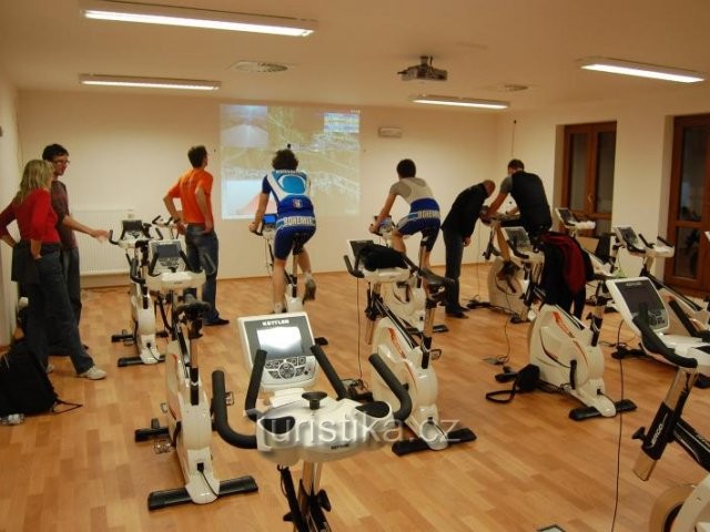 Indoor cyklocentrum Hotelu Petra - Ergoliberec