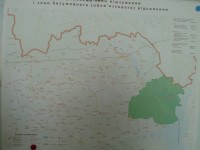 Mapa okolí Černobylu