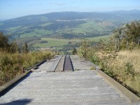 Rozběhová paraglidingová plošina na Královeckém Špičáku