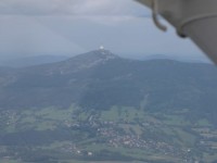 Ještěd - letecký snímek - září 2009