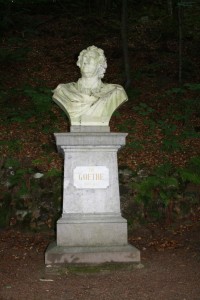 Karlovy Vary – busta Johanna Wolfganga Goetha