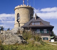 Kleť, rozhledna a hotel