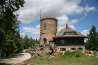 Kleť, rozhledna a hotel