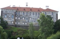 7. Pohled na zámek od rodného domu Ant.Dvořáka